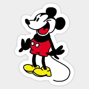 Steamboat Willie Cartoon Mouse 1928 Sticker